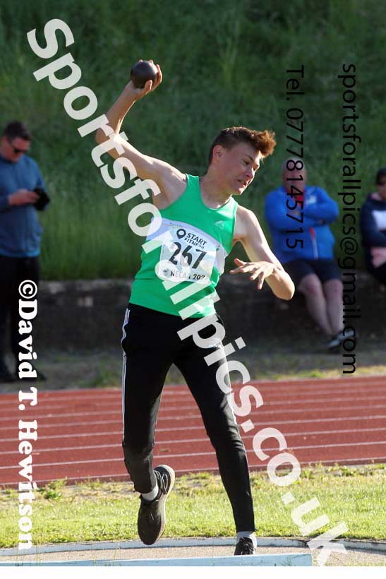 3Shot putt, 2021 North East Grand Prix No.4, Monkton, Wednesday, June 30th. Photo: David T. Hewitson/Sports for All Pics